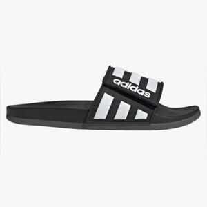 Kids Adidas Adilette Comfort Velcro Slip On Slides Size 11 NEW WITH TAGS